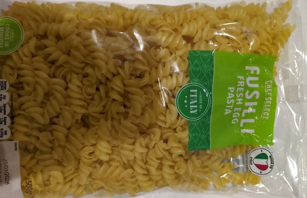 Fusilli Fresh egg Pasta