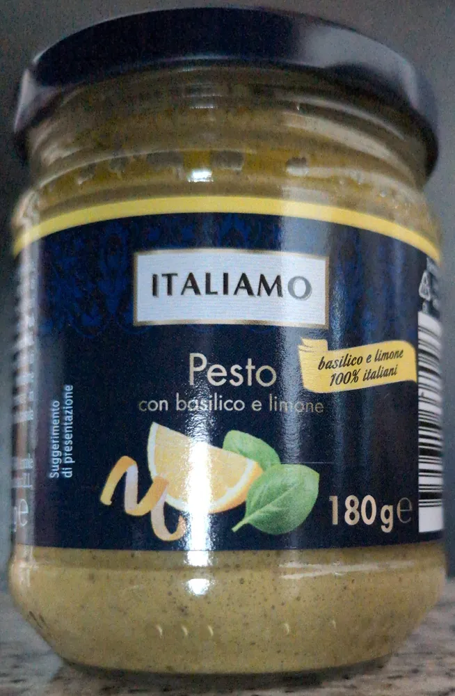 Pesto con basilico e limone