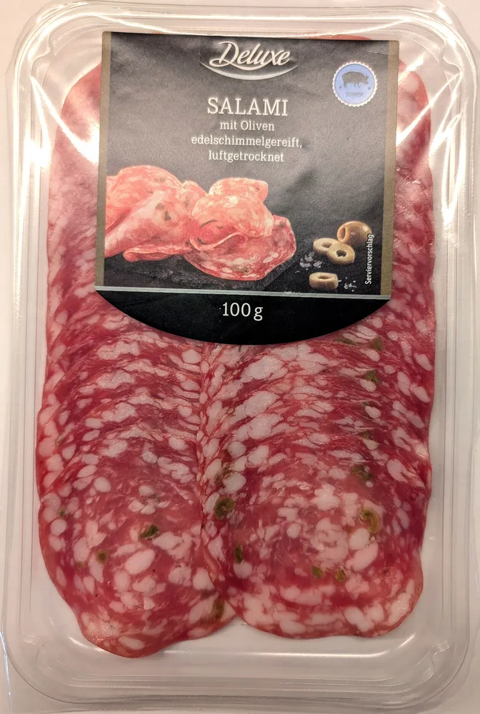 Salami mit Oliven