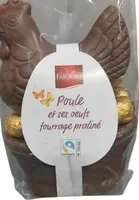 Chocolat poule et oeufs fourrage praliné