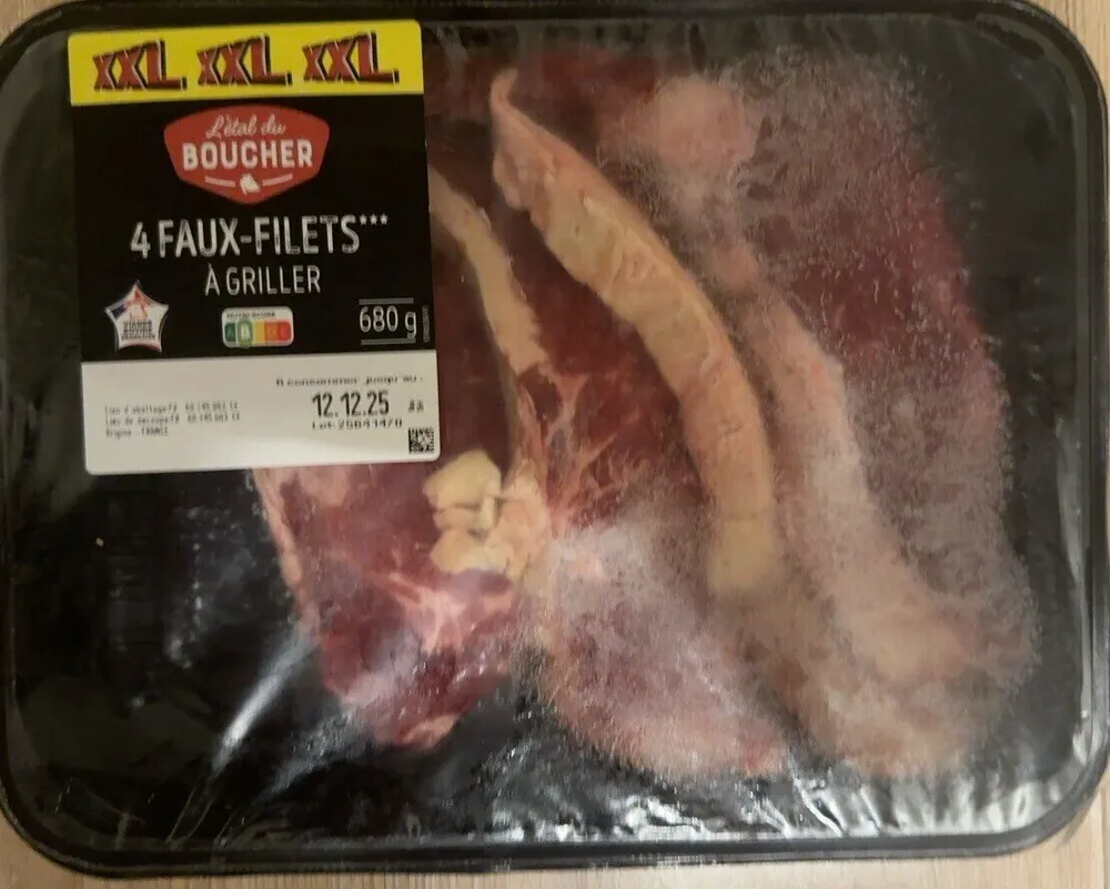 4 Faux-Filets à griller