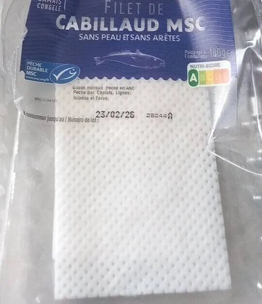 Filet de cabillaud