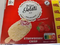 Glaces strawberry crisp