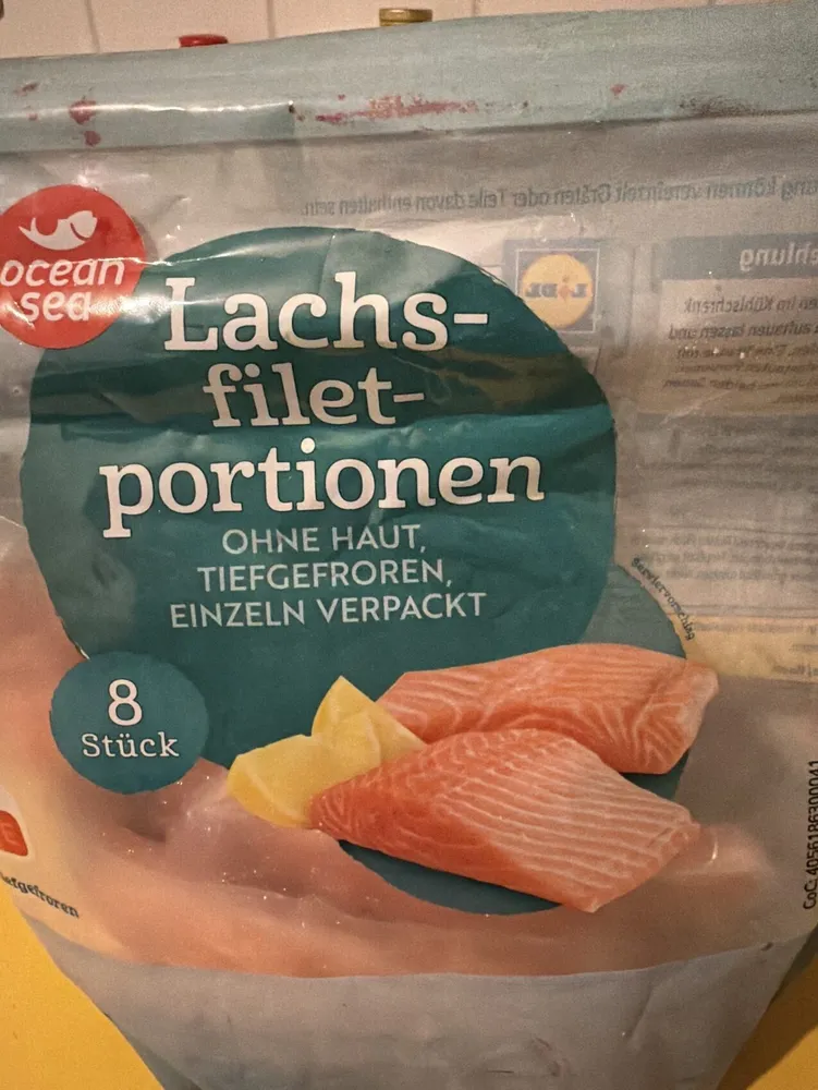Lachsfiletportionen