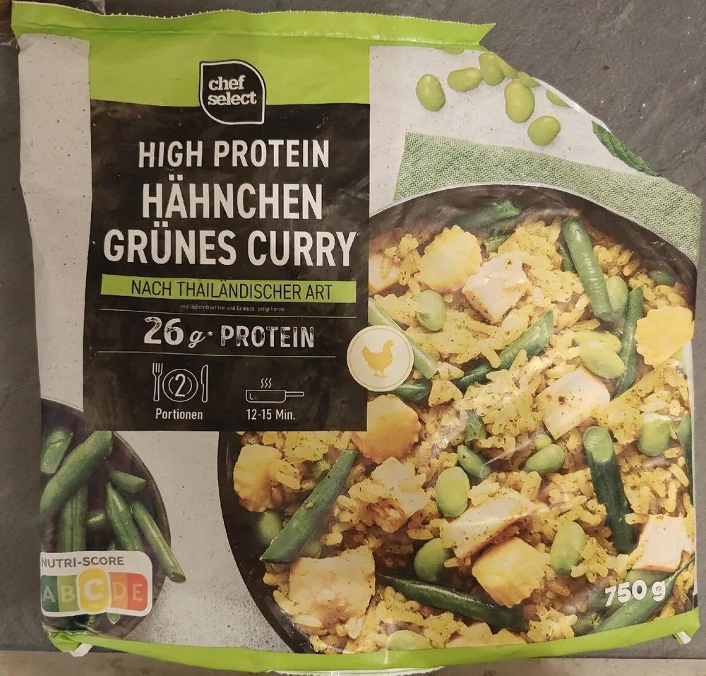 High Protein Hähnchen Grünes Curry