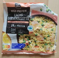 High Protein Lachs Erbsenrisotto