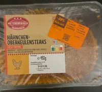 Hähnchen Oberkeulensteaks Crisp Topping