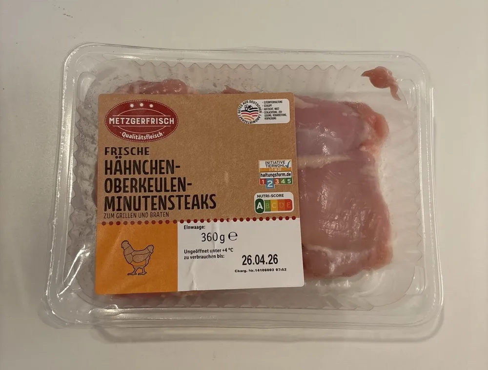 FRISCHE HÄHNCHEN-OBERKEULEN-MINUTENSTEAKS