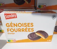 Génoises fourrées (orange)