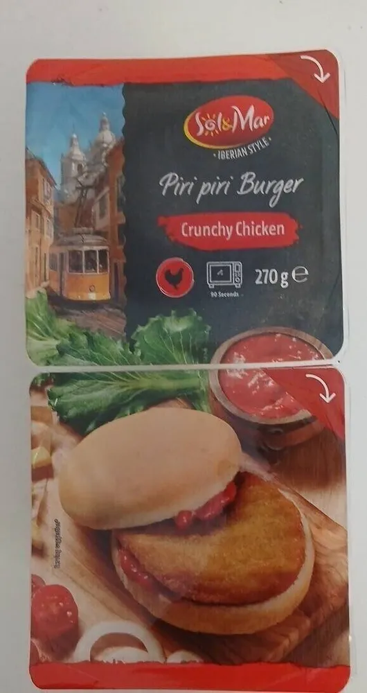 Piri piri Burger Crunchy Chicken