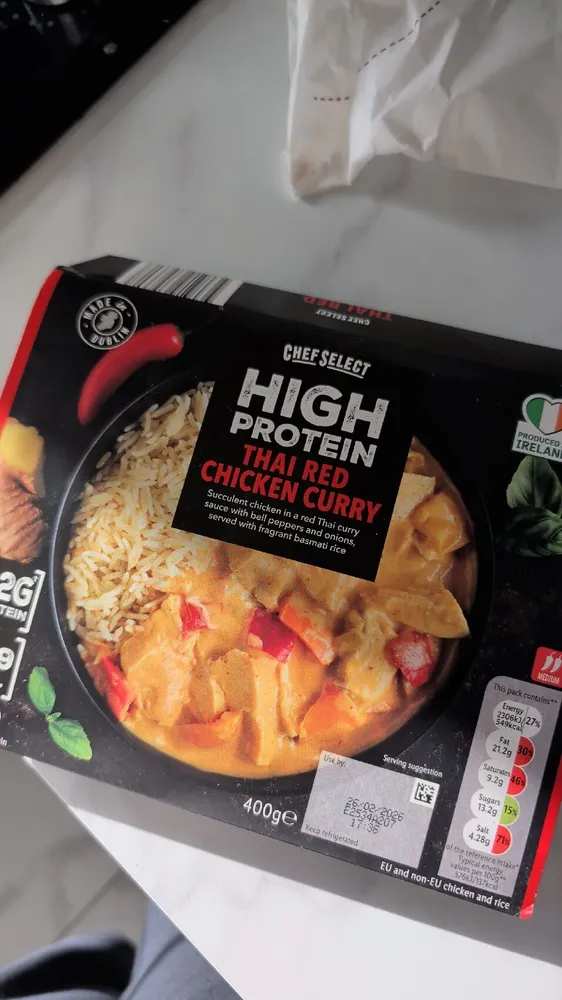 High Protein Thai Red Chicken Curry