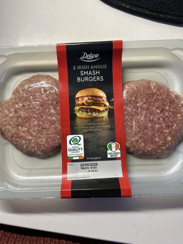 Irish Angus Smash Burgers