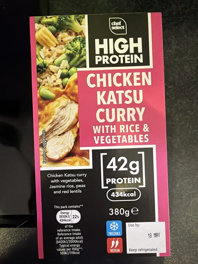 Chicken Katsu Curry with Rice & Vegetables