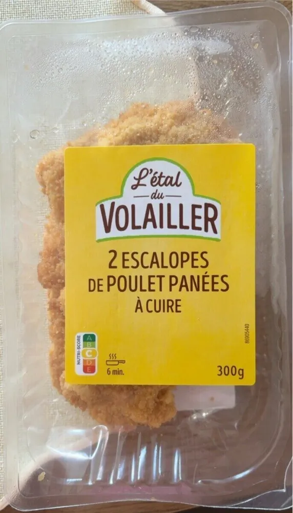 Escalope pane
