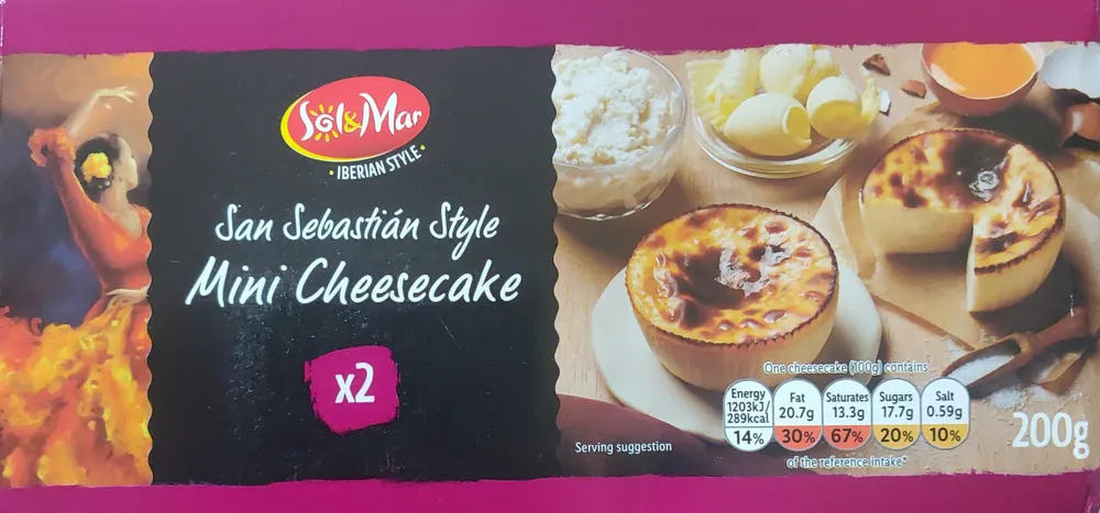 San Sebastián Style Mini Cheesecake