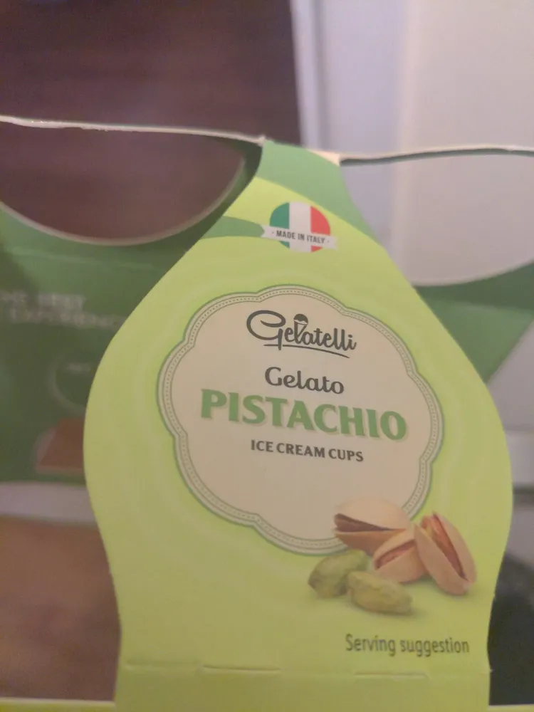 Gelato Pistachio Ice Cream Cups