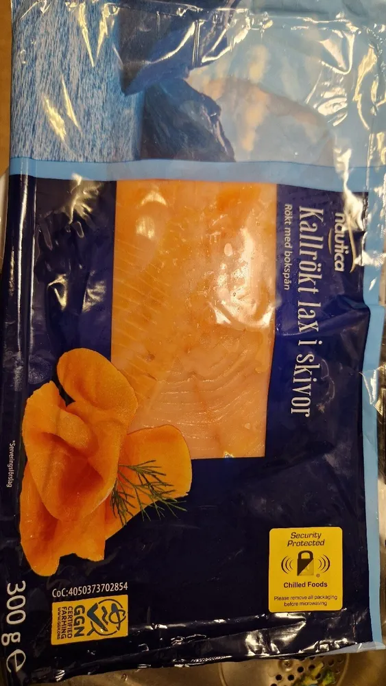 Kallrökt lax i skivor