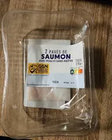 2 pavés de saumon