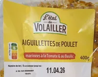 Aiguillettes de poulet marinées à la tomate et au basilic