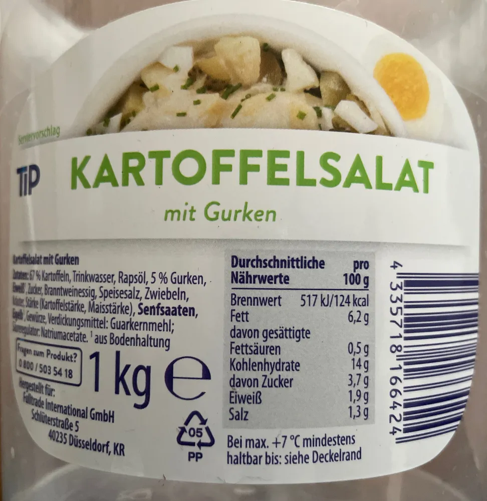 Kartoffelsalat mit Gurken