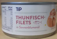 Thunfisch-Filets in Sonnenblumenöl
