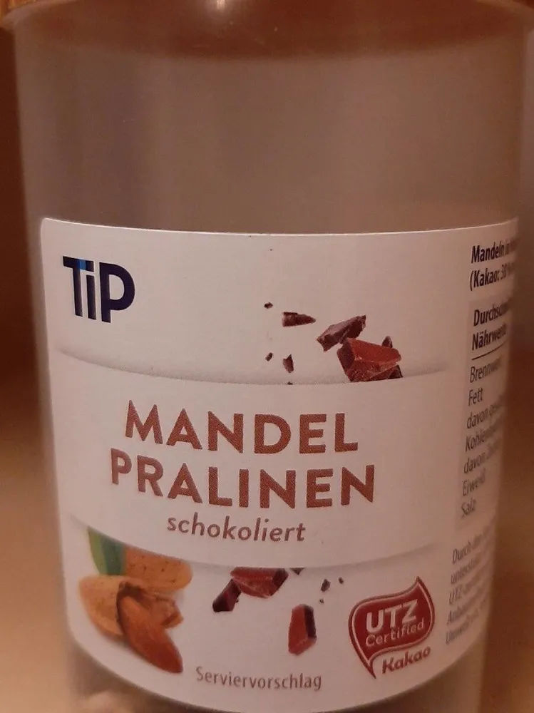 Mandel Pralinen schokoliert