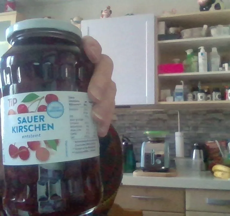 Sauerkirschen entsteint