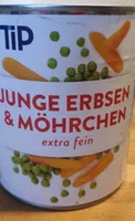 Junge Erbsen und Möhrchen