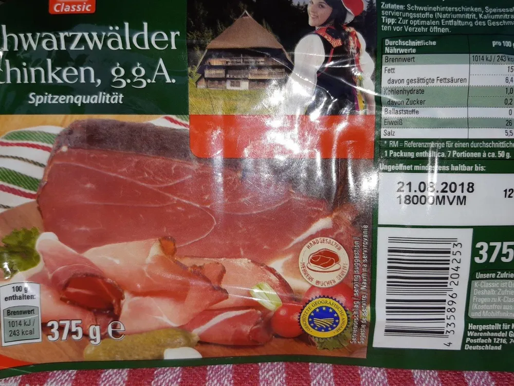 Schwarzwälder schinken