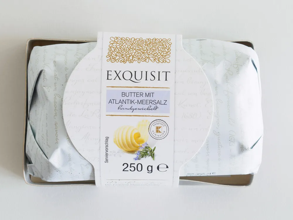 Butter mit Atlantik-Meersalz
