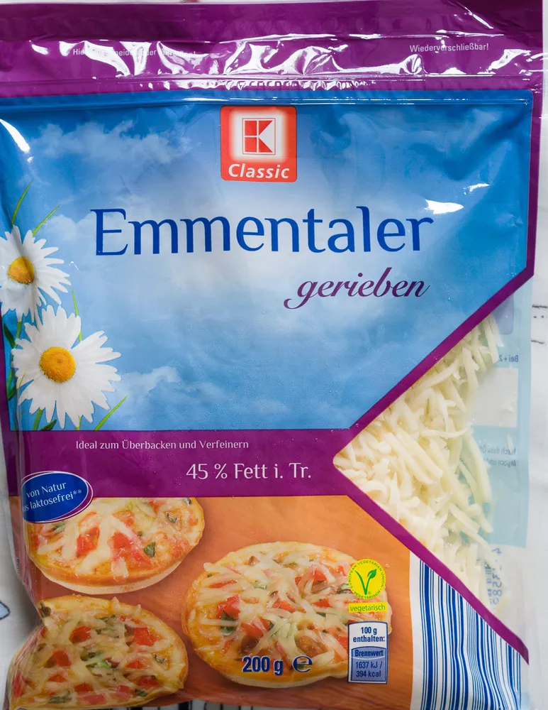 Emmentaler gerieben