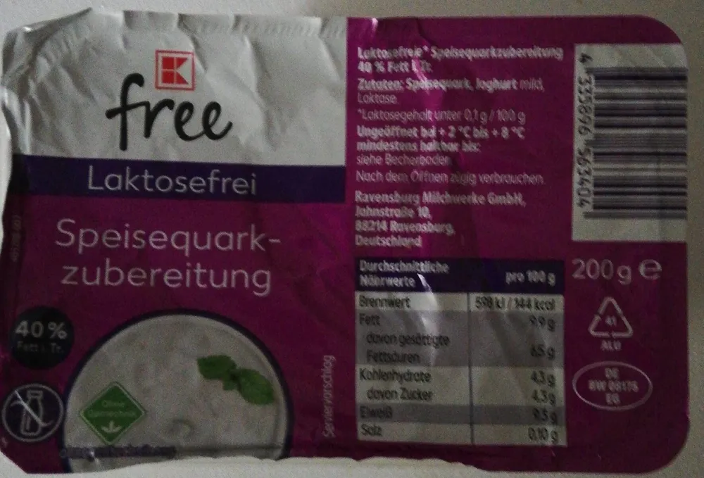 Laktosefrei Speisequark Zubereitung