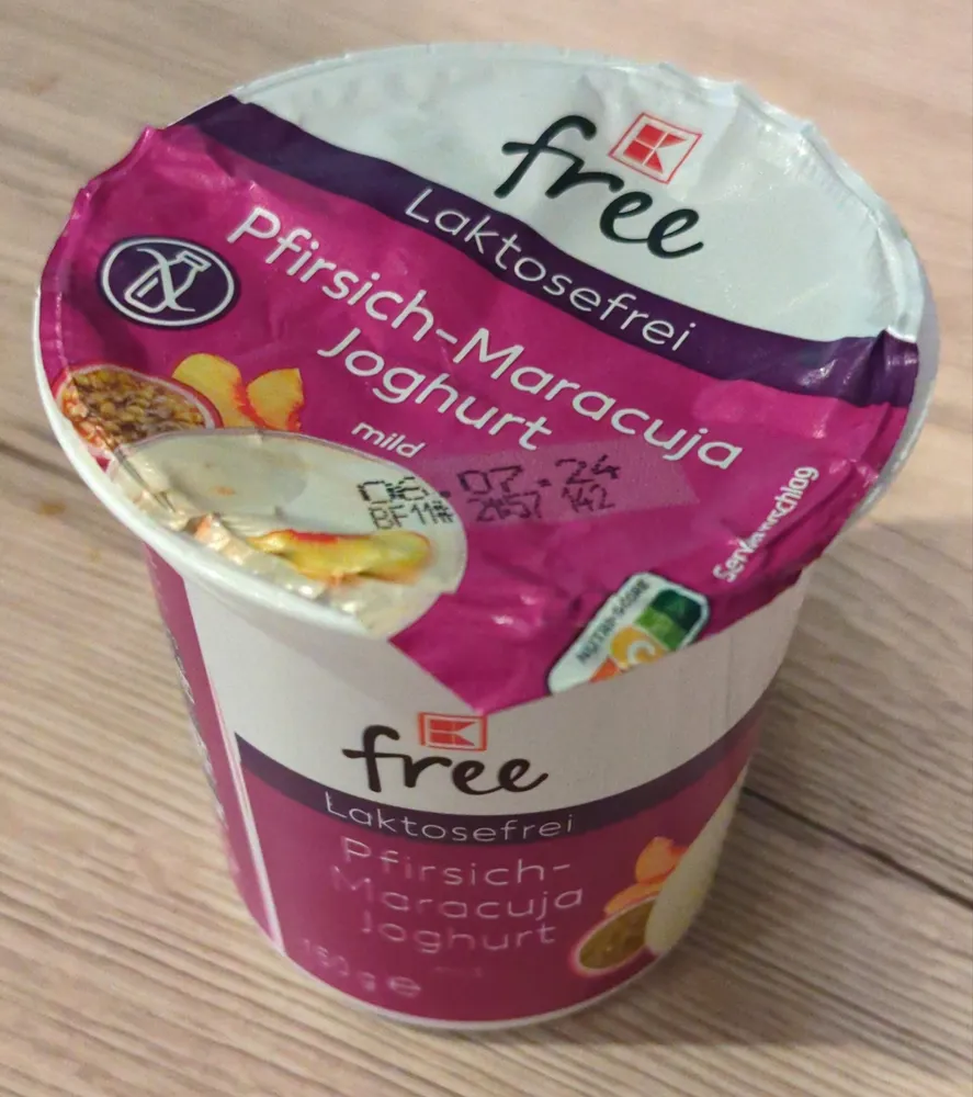 Pfirsich Maracuja Joghurt Laktosefrei