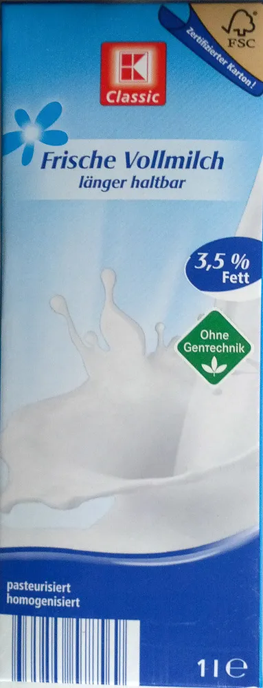 Frische Vollmilch länger haltbar