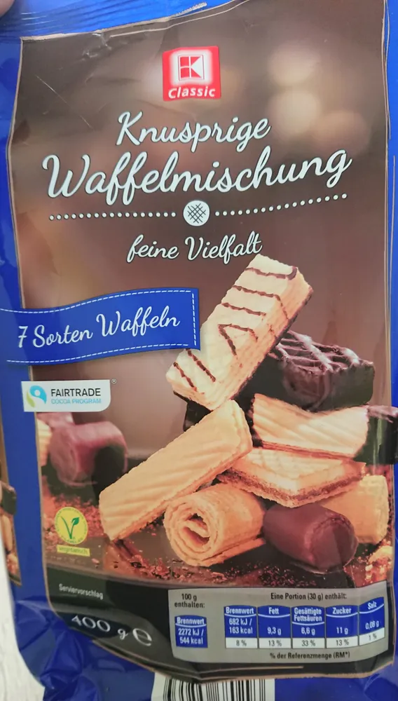 Knusprige waffelmischung