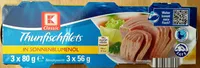 Thunfischfilets in Sonnenblumenöl