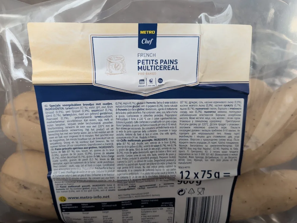 Petits Pains Multicereal