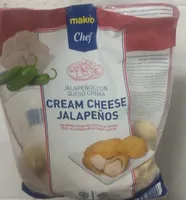 Jalapeños con queso crema