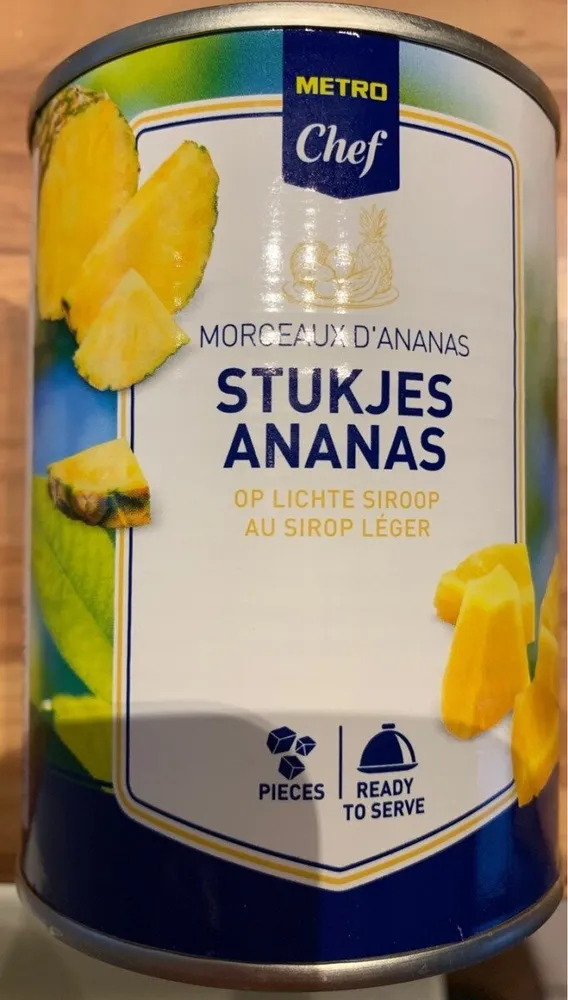 Morceaux d'ananas