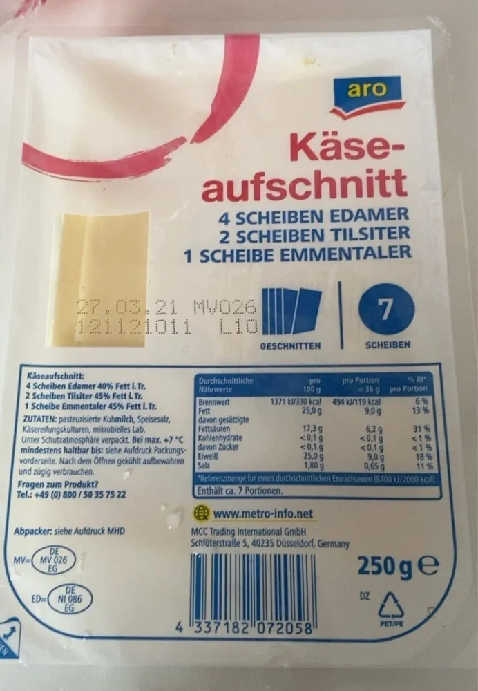 Käseaufschnitt