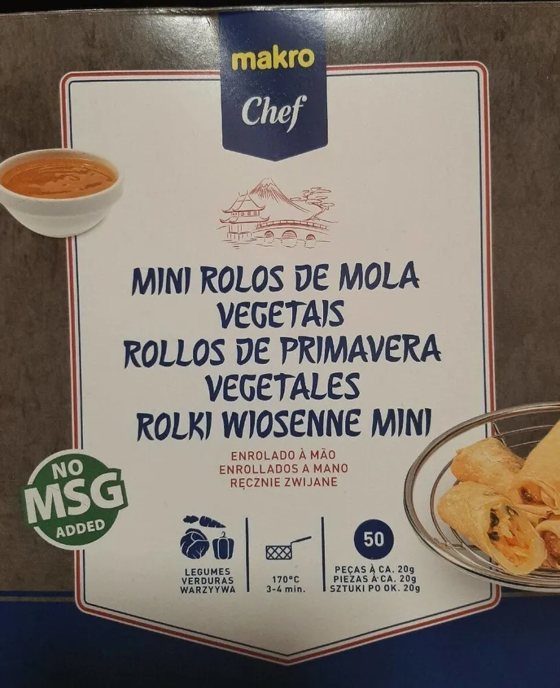 Rollos de primavera vegetales