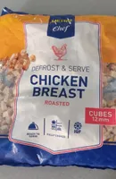 Dados de pechuga de pollo asados ultracongelados