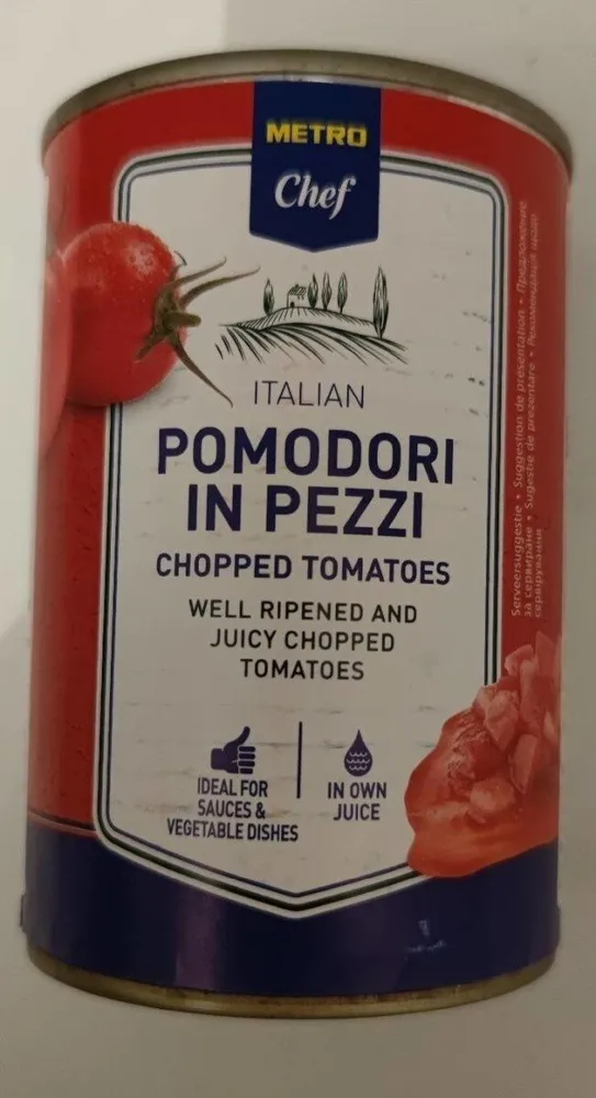 METRO Chef ITALIAN POMODORI IN PEZZI CHOPPED TOMAT