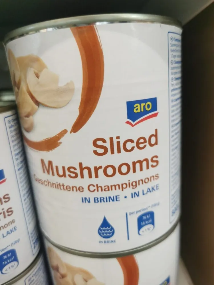 Champignons geschnitten