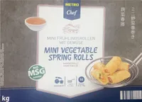 Mini vegetable spring rolls