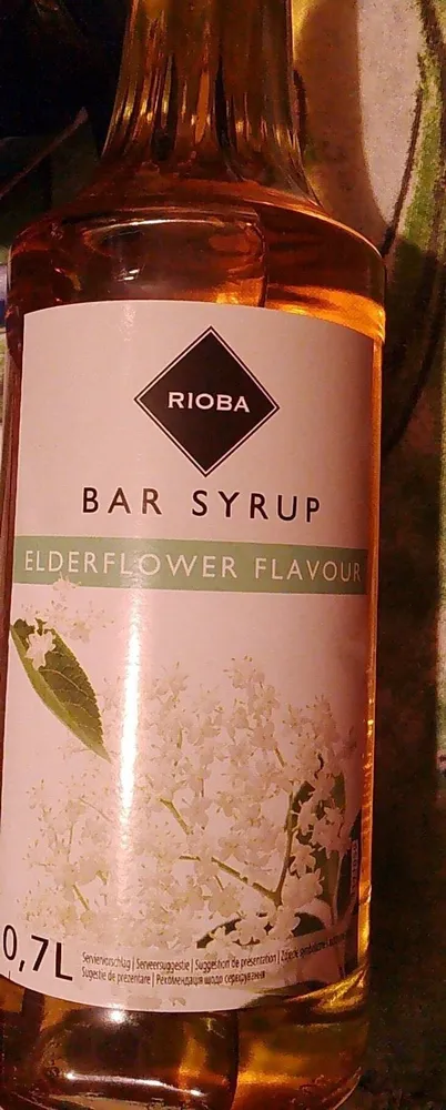 Bar sirup elderflower