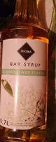 Bar sirup elderflower