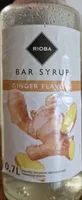 BAR SYRUP GINGER FLAVOUR