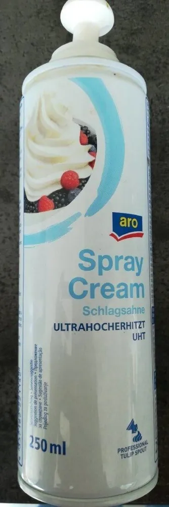 Spray cream