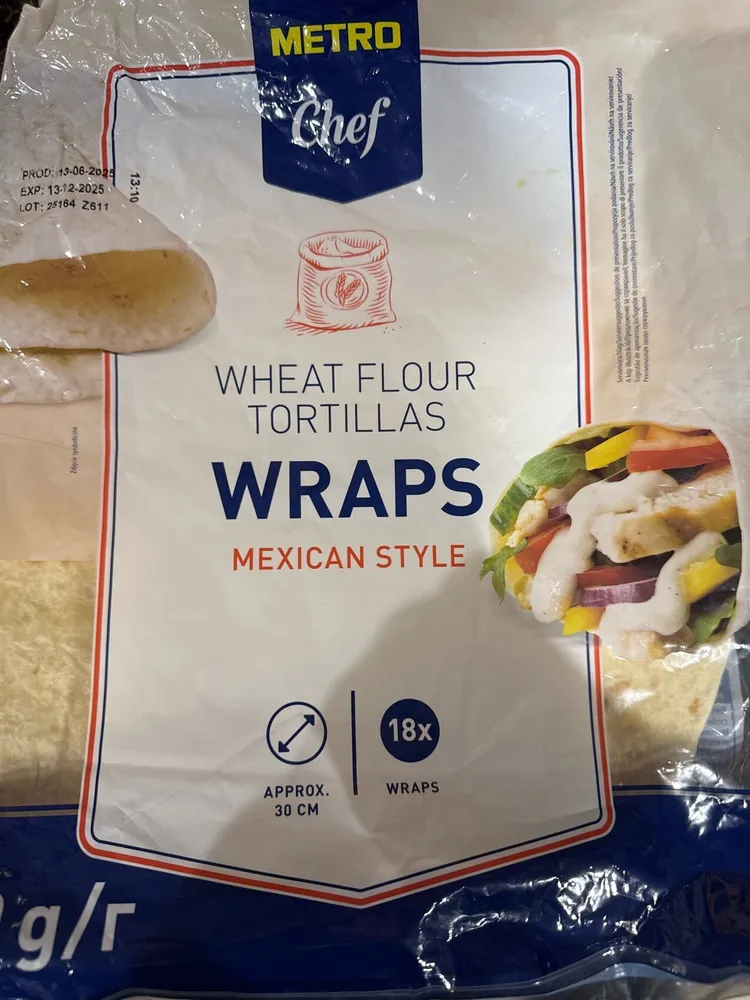 Wheat Flour Tortillas Wraps